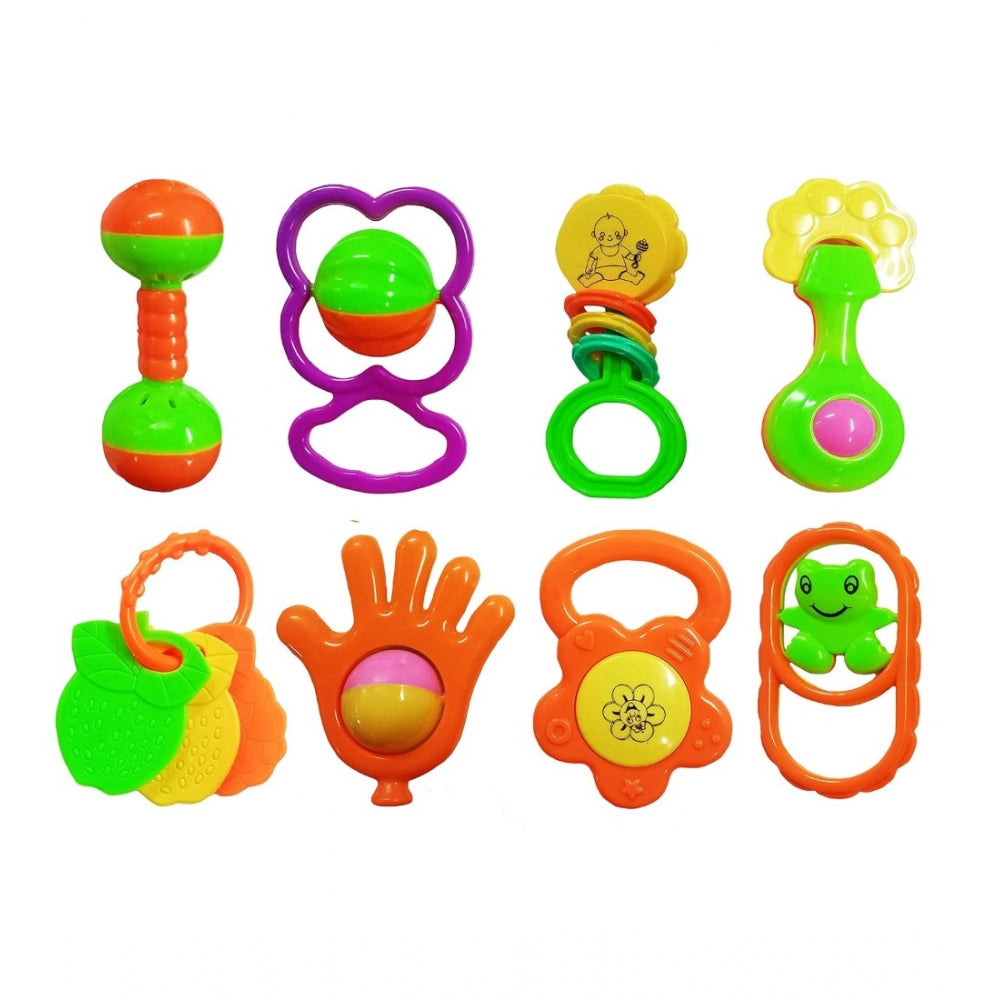 Generic Plastic Non Toxic Rattle Set For Babies (Multicolor)