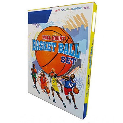 Generic Plastic Basketball For Kids Hanging Board With Ball (Multicolor)