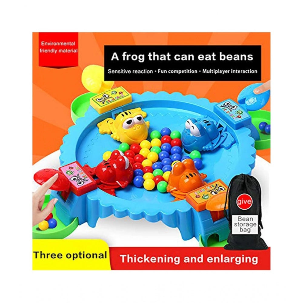 Generic Plastic Frog Eat Beans Game4 Players (Multicolor)