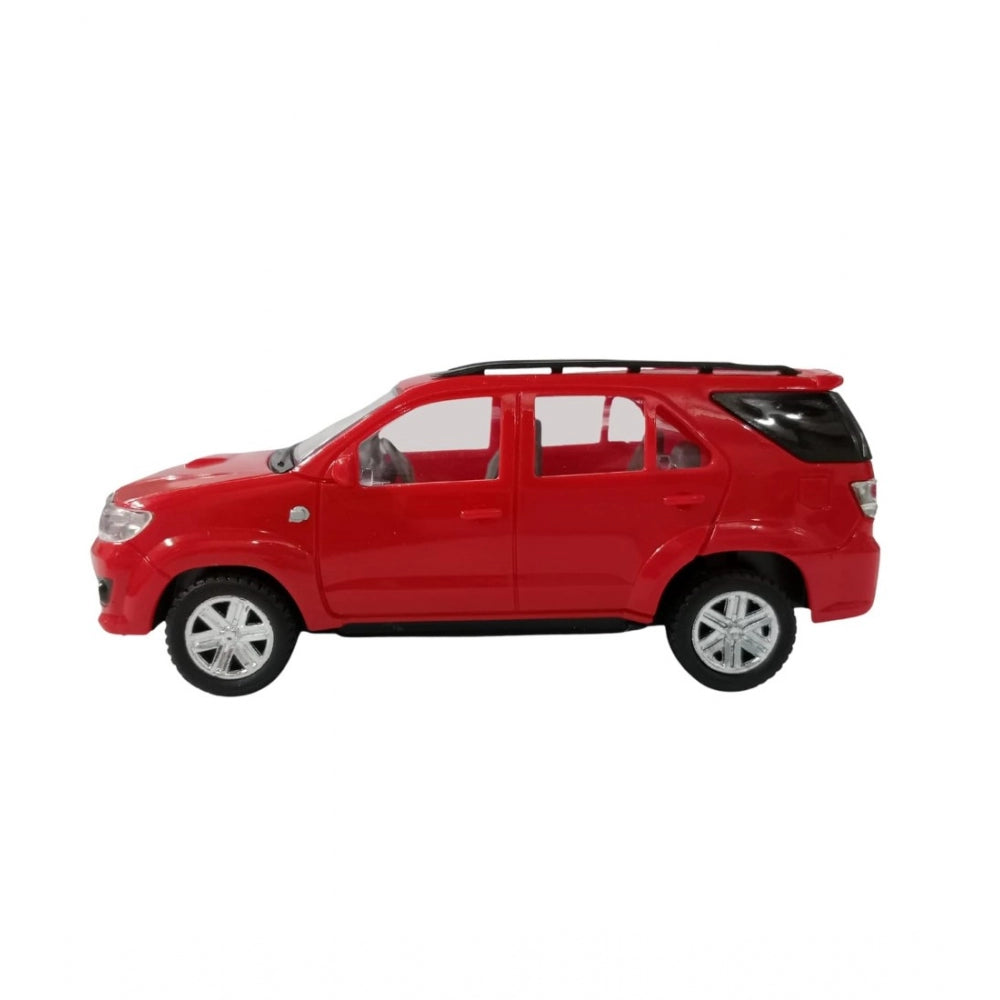 Generic Plastic Pull Back Action Suv Fortuner (Red)