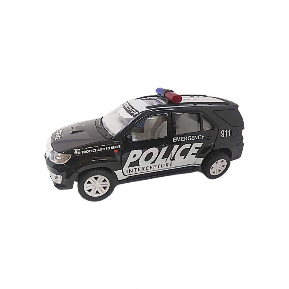 Generic Plastic Police Interceptor Car (Black)