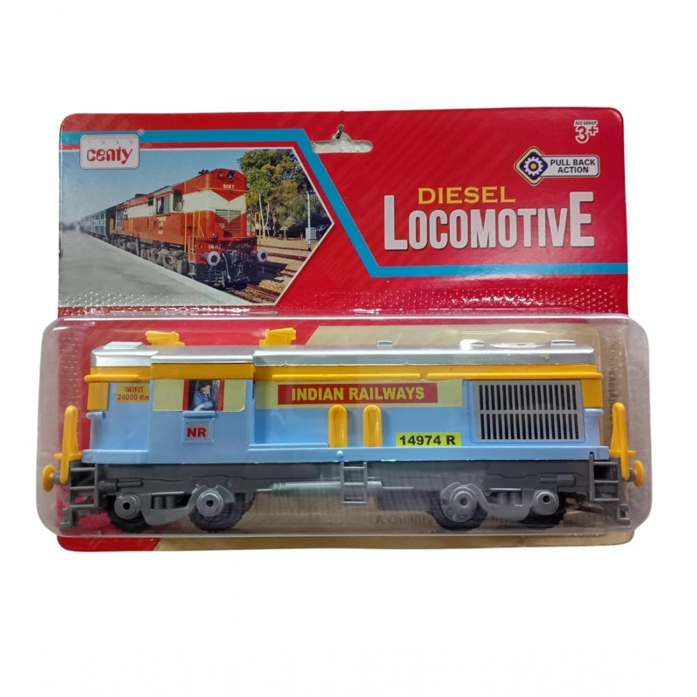 Generic Plastic 8 Wheels Engine With Pull Back Action Train (Multicolor)