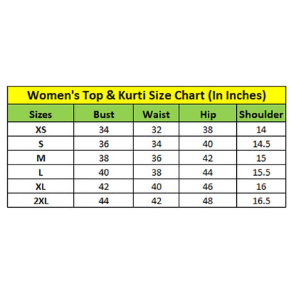 Generic Women's Casual Cotton Blend 3-4th Sleeve Straight Kurti (Yellow)