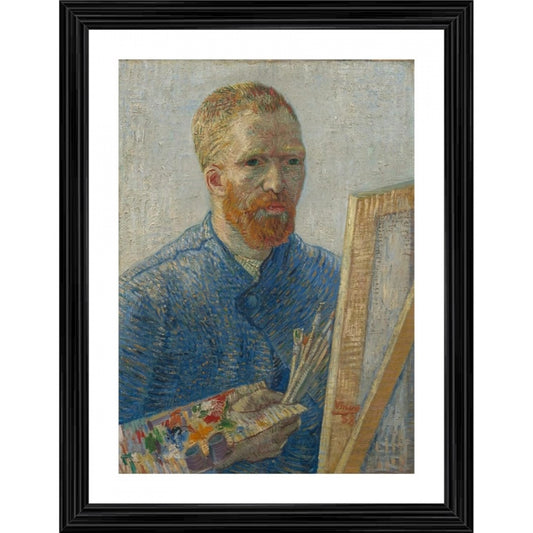 Generic Self Portrait as a Painter 1888 Painting With Wood Photo Frame (Multicolor)