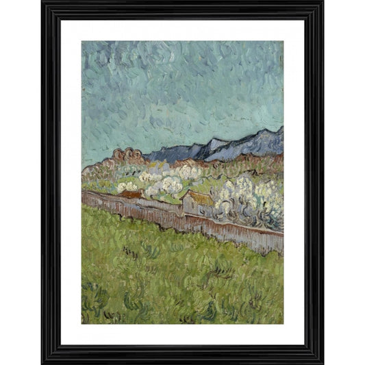 Generic View of the Alpilles 1890 Painting With Wood Photo Frame (Multicolor)