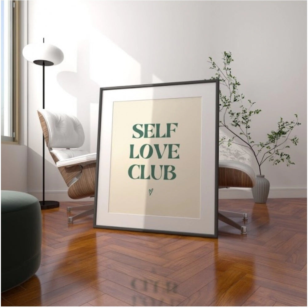 Generic Self Love Club Wall Frame (Black)