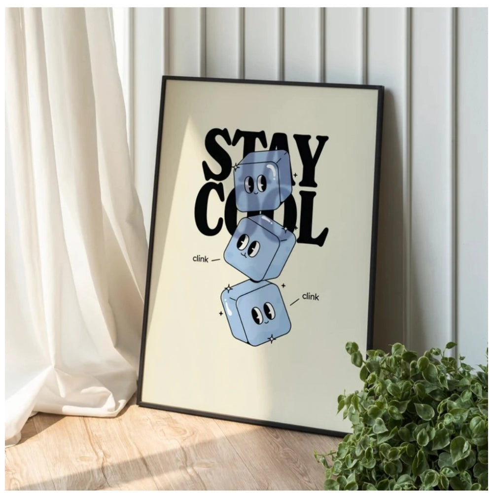 Generic Stay Cool Wall Frame (Black-Brown )