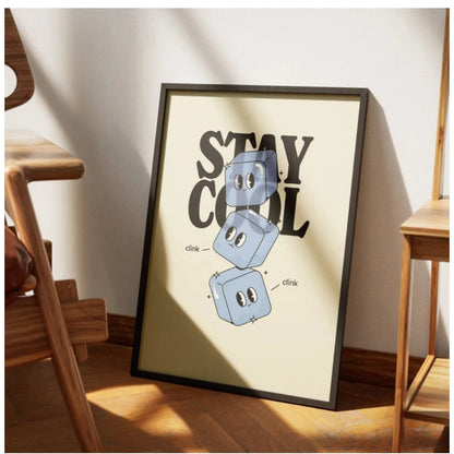 Generic Stay Cool Wall Frame (Black-Brown )