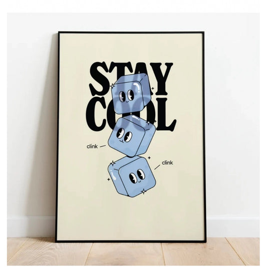 Generic Stay Cool Wall Frame (Black-Brown )