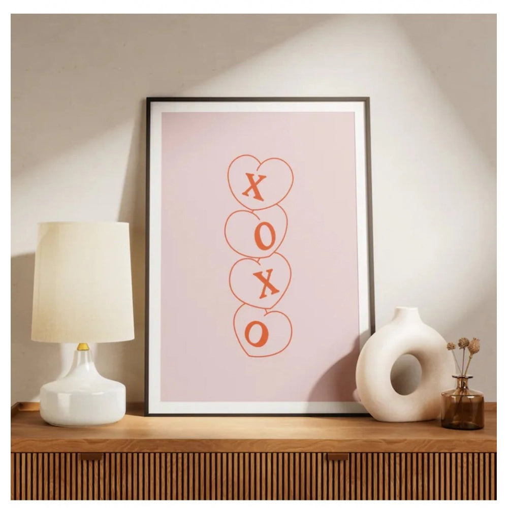 Generic XOXO Wall Frame (Black-White)