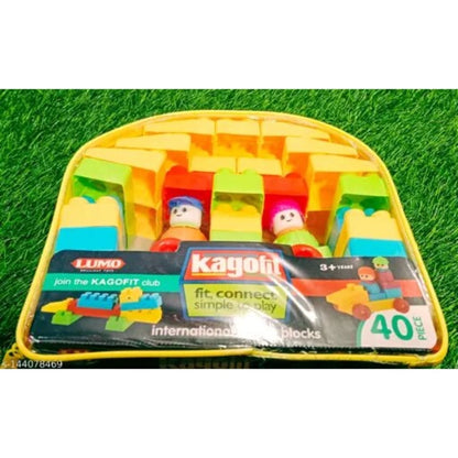 40_Pcs Set Blocks | Plastic | Educational Toys | 3+ Years