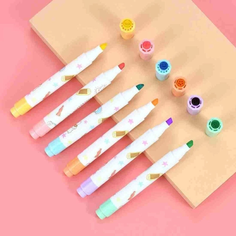 2-in-1 Stamper Marker Pen Set with Water Based Ink | Plastic | Stationery | 3+ Years