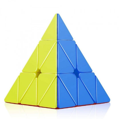 Pyramid Cube 3x3 High Speed Stickerless Triangle Pyraminx Puzzle Cube | Plastic | Creative Toys | 5+ Years