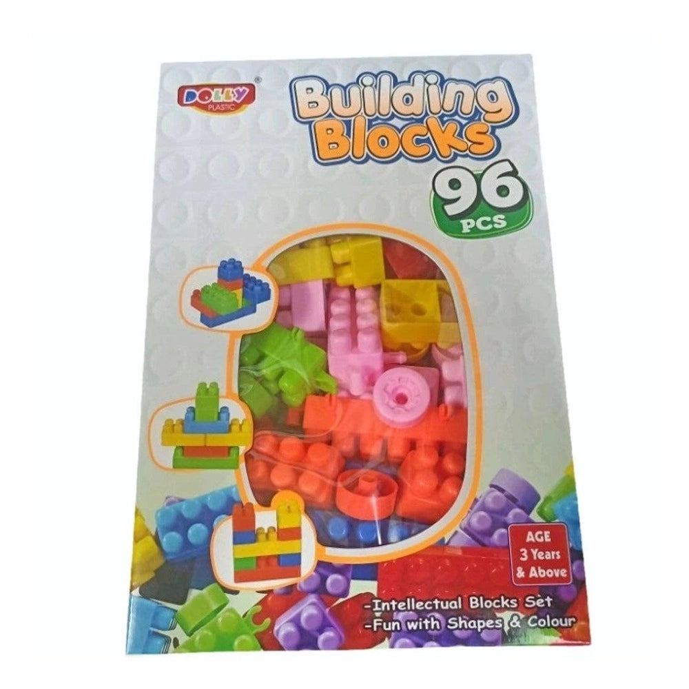 96_Pcs Set Building Blocks | Plastic | Educational Toys | 3+ Years