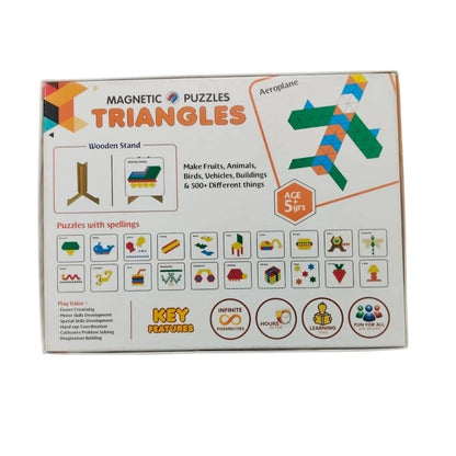 Magnetic Puzzle Triangle |   Cardboard  |   Educational Toys| 3+ Years