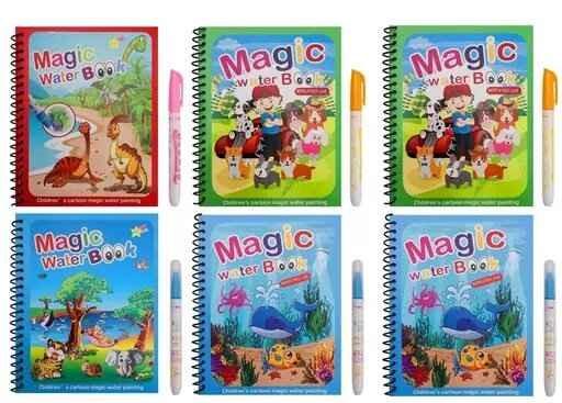 OS Reusable Magic Water Painting Book (Pack of 6) PRODUCT CODE (OS0001172)