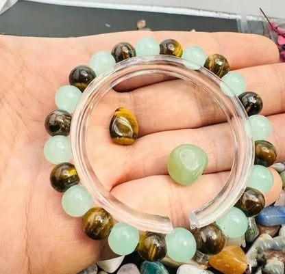 OS Natural Jade  Round Beads Bracelet (Pack Of 2) PRODUCT CODE (OS0007047)