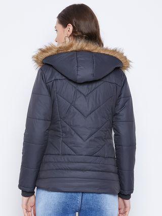 OS Women's Winter Wear Solid Parka Jacket PRODUCT CODE (OS0010031)