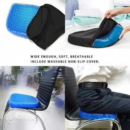 OS Gel Orthopedic Seat Cushion for Office Chair, Wheelchair, or Home Rubber Cushion for Back Pain PRODUCT CODE(OS0002030)