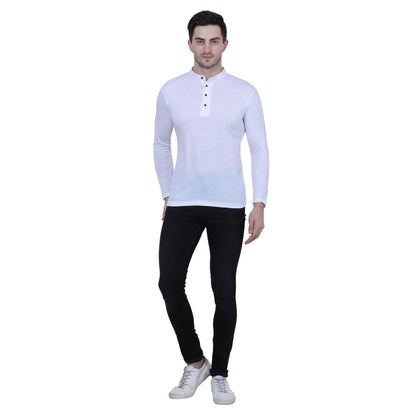 OS Cotton Blend Solid Full Sleeves T-Shirt PRODUCT CODE (OS0005524)