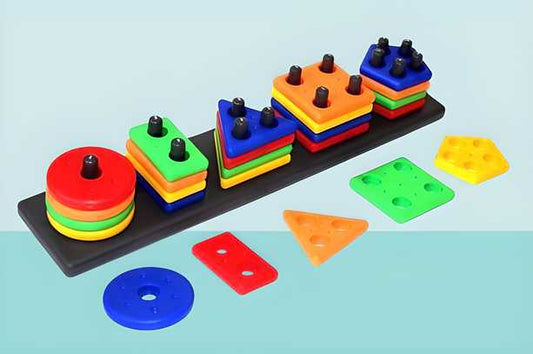 OS Geometric Stacker Shape Sorter Blocks PROODUCT CODE (OS0007045)