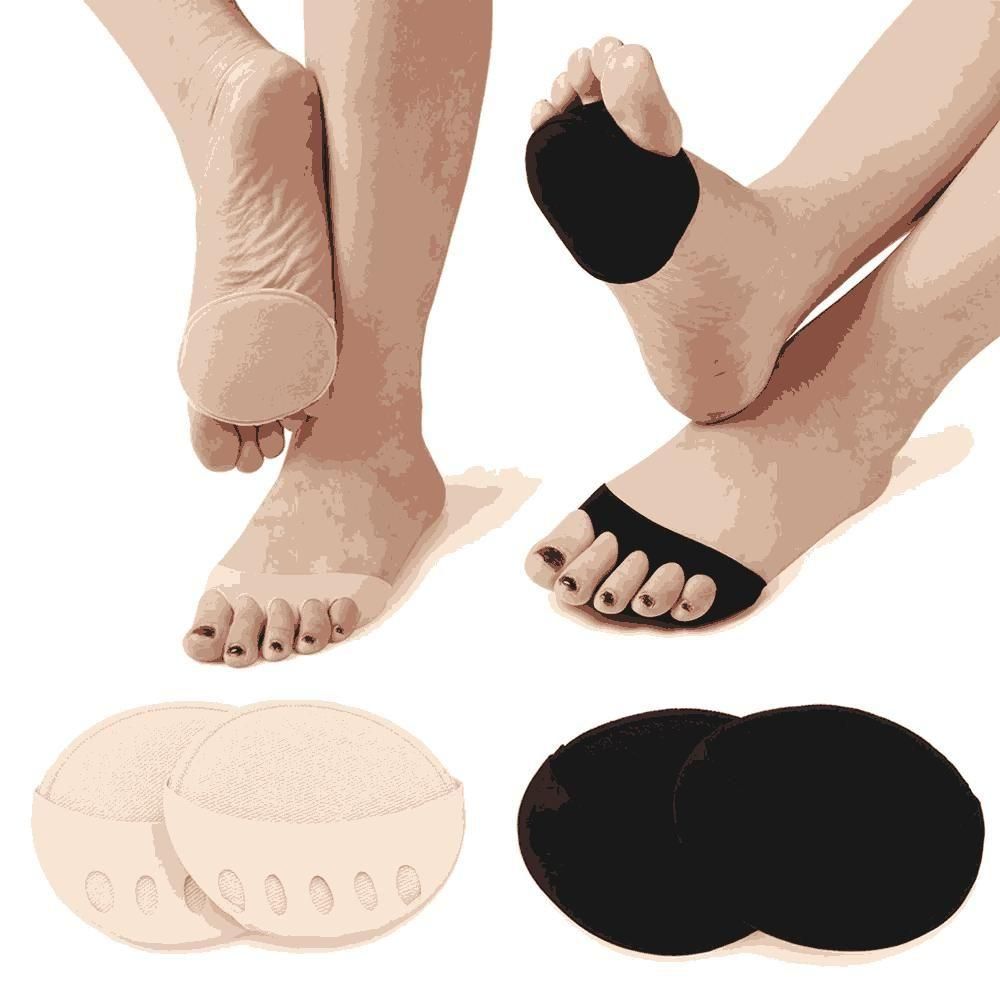 OS Invisible Fashion Women Ruffle Wave Girls Toe Pad Inserts Forefoot Pads Half Insoles Five Toes Socks PRODUCT CODE (OS0008273)