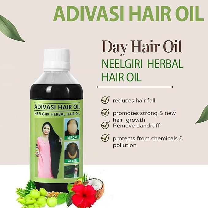 OS Adivasi Neelgiri Herbal Hair Oill 125ML (Pack of 2) PRODUCT CODE (OS0001261)