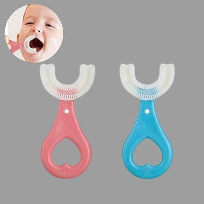 OS Manual Toothbrush U Shaped Soft Silicone Brush PRODUCT CODE(OS0002018)