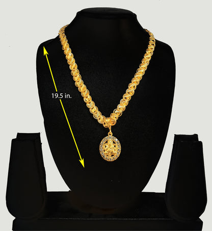 Luxurious Men's Gold Plated Pendant With Chain Vol 4 PRODUCT CODE (OS0006790)