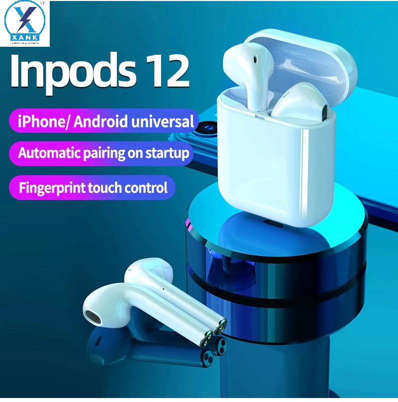 XANK TWS I12 InPods 12 Wireless Airpods with Mic Bluetooth Headset (ASSORTED COLOUR, True Wireless) PRODUCT CODE(OS0008495)