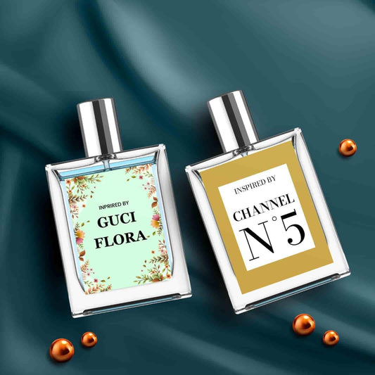 Inspired By Gucci Flora & Channel N5 Eau De Parfume 100ml Pack of 2 PRODUCT CODE(OS0008527)