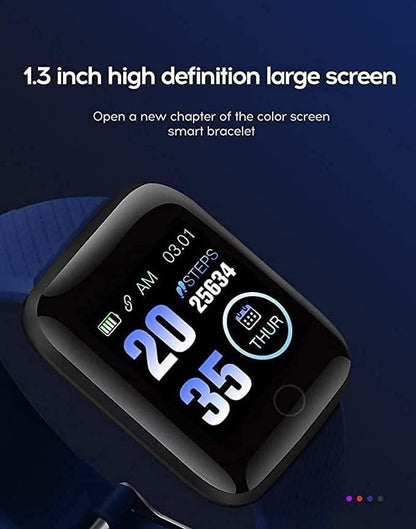 GMG ID116 Plus Smart Bracelet Fitness Tracker Color Screen Smartwatch Heart Rate Blood Pressure Pedometer Sleep Monitor PRODUCT CODE (GMG0001130)