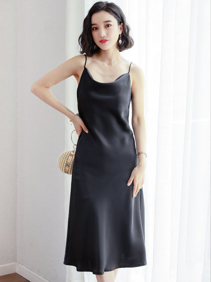 Ladies Fashion Temperament Luxurious Evening Sling Dress