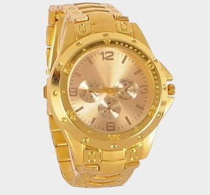 OS Men's Golden Stainless Steel Watches PRODUCT CODE (OS0008301)