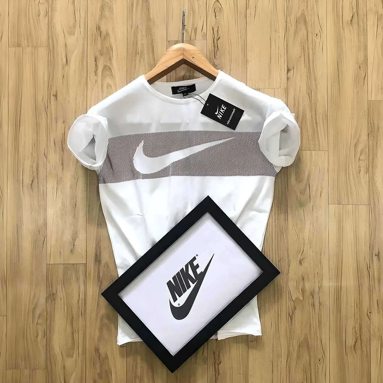 OS Nike White Half Sleeves T-Shirt PRODUCT CODE(OS0008483)