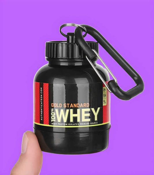 OS Digital Protein Powder and Supplement Funnel Keychain - Protein Powder Container with Durable Key-Chain PRODUCT CODE(OS0006295)