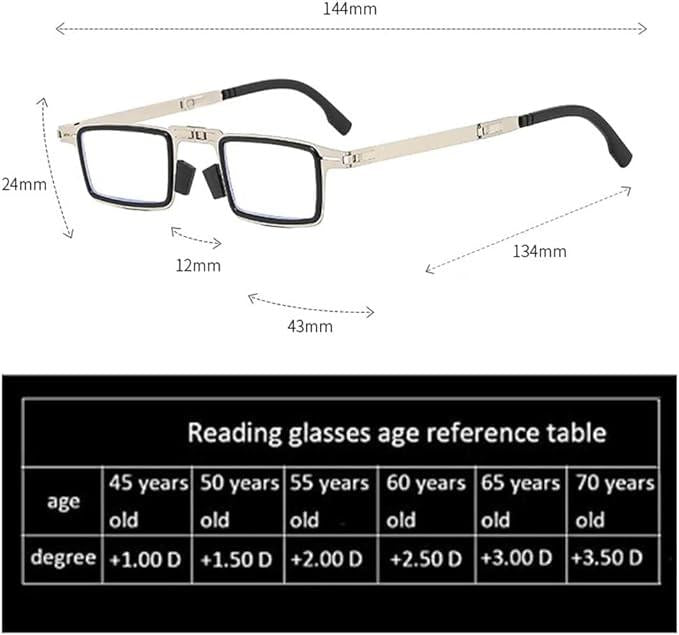 OS Foldable Lightweight Compact Portable Rectangle Eyewear PRODUCT CODE(OS0008316)