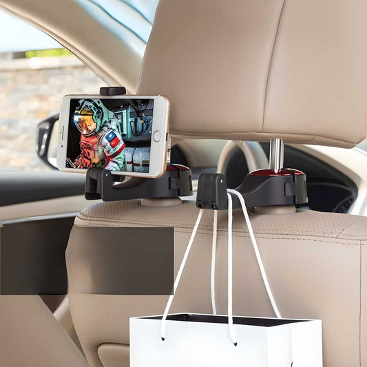 OS Car Seat Back Hooks with Phone Holder PRODUCT CODE(OS0008438)