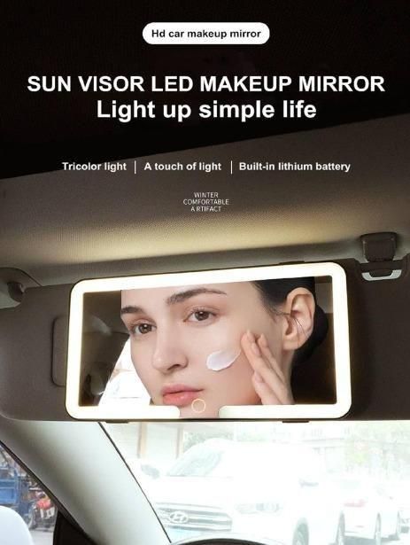 OS Rechargeable Car Makeup Mirror with LED Lights PRODUCT CODE (OS0004830)