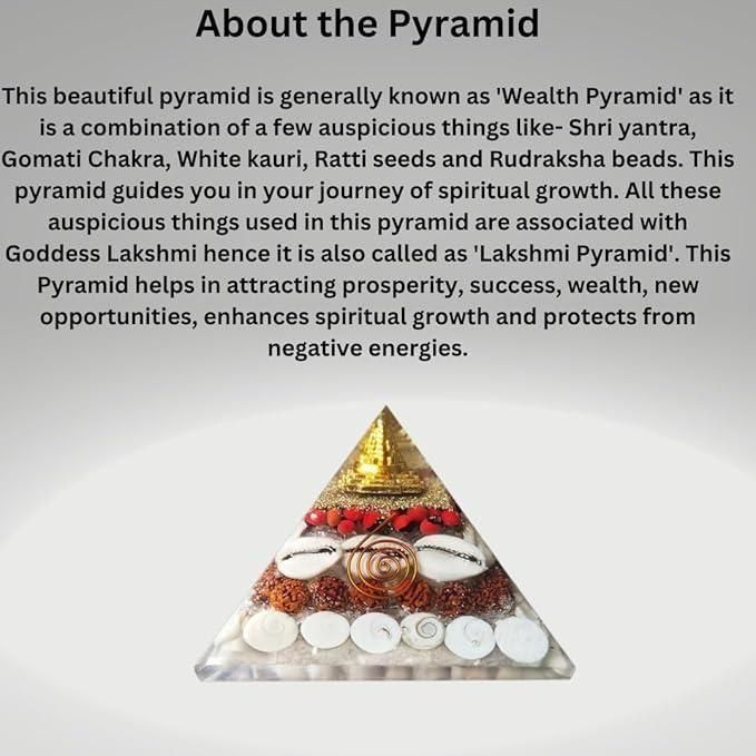 OS Crystal Wealth Gomati Chakra Shree Yantra Pyramid PRODUCT CODE (OS0004784)