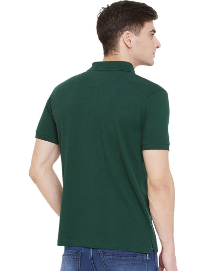 OS Cotton Blend Solid Half Sleeves Mens Polo T-Shirt  PRODUCT CODE (OS0005507)