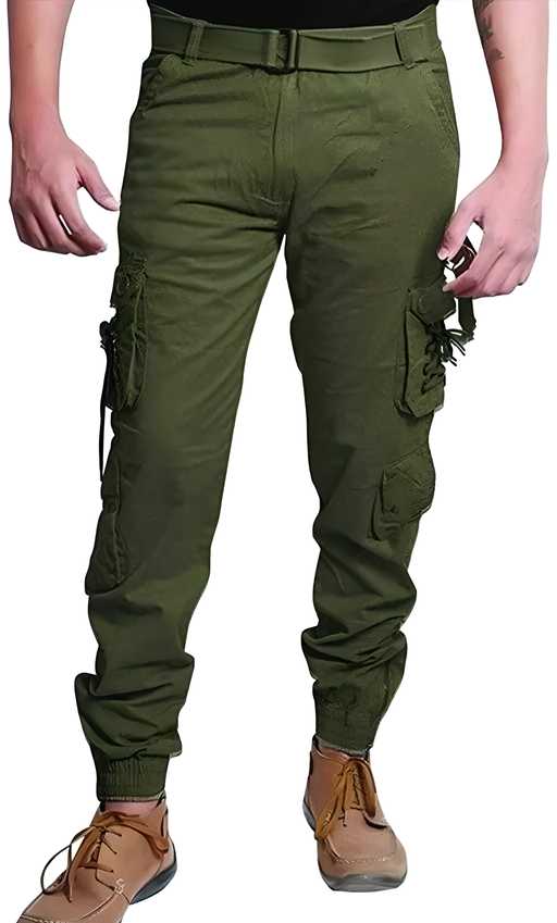 OS Cotton Solid Slim Fit mens Cargo PRODUCT CODE (OS0005582)