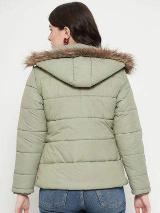 OS Women's Winter Wear Solid Parka Jacket PRODUCT CODE (OS0010033)