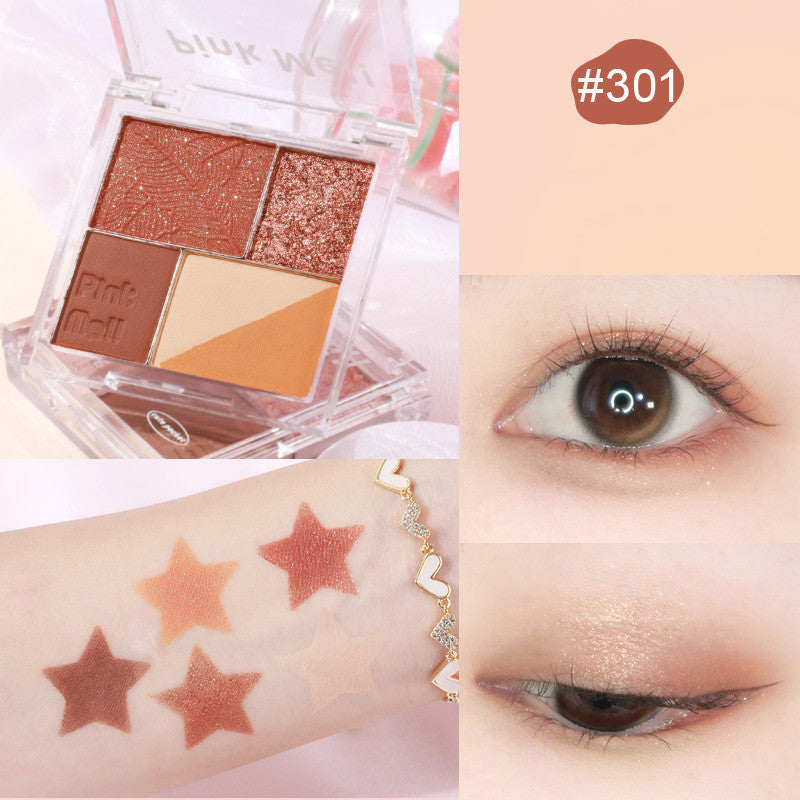 Fingertip Magic Eyeshadow Newbie Low Saturation Milk Tea Earth Color Pearl Matte