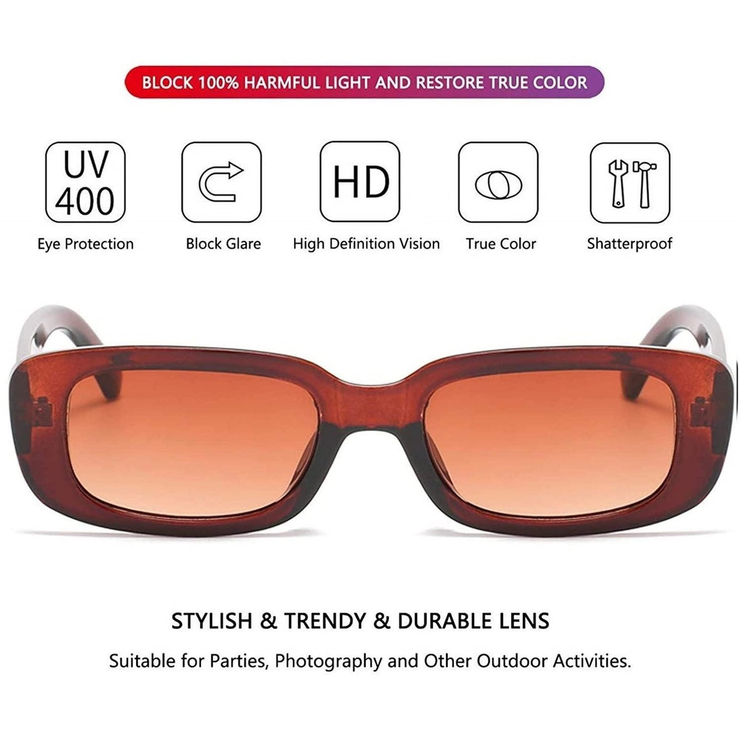 OS Unisex Square Frame Sunglasses PRODUCT CODE(OS0008322)