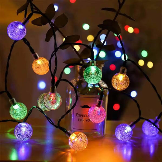 OS New 14 LED Crystal Bubble Ball String Fairy Lights PRODUCT CODE (OS0004724)