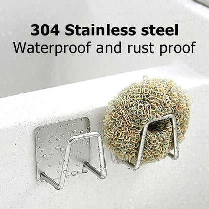 OS Stainless Steel Sponge Holder for Kitchen Sink (Pack of 8) PRODUCT CODE (OS0004752)