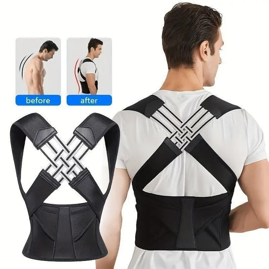 OS Adjustable Back Posture Corrector/ Slouching Relieve Pain Belt Women Men PRODUCT CODE(OS0006033)