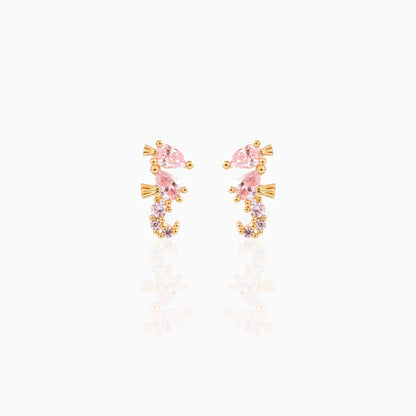 Exquisite Face Little Girl Heart Earrings