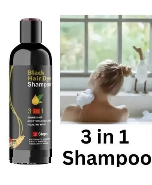 OS Unisex Instant Black Herbal Hair Dye Shampoo for Grey Hair Coverage 3 in 1(100ml) PRODUCT CODE (OS0001277)